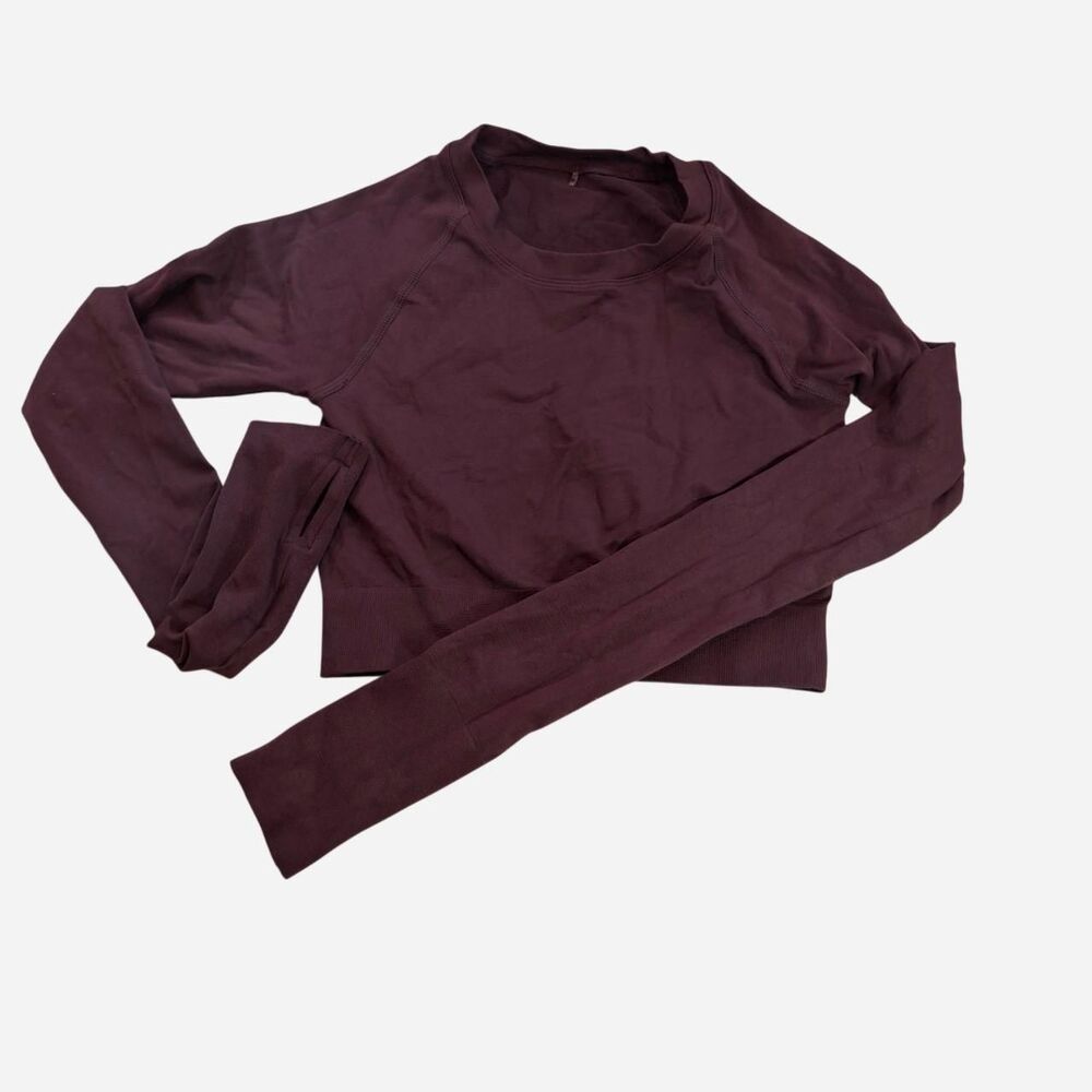 ASOS 4504 Size S Brown Activewear Compression Crop Top Workout Athleisure